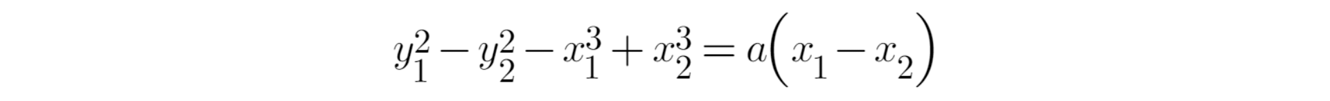 Equation pour trouver a