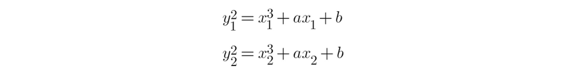 Equations des deux points