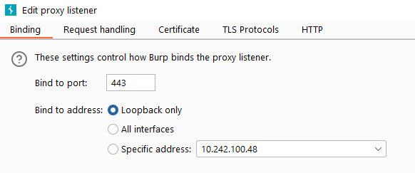 Configuration du proxy - 1