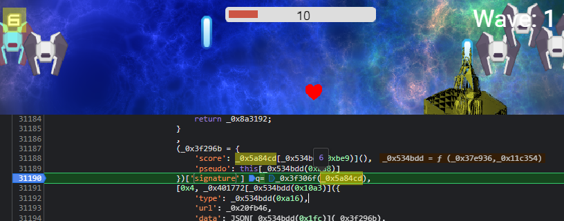 Découverte de la variable du score